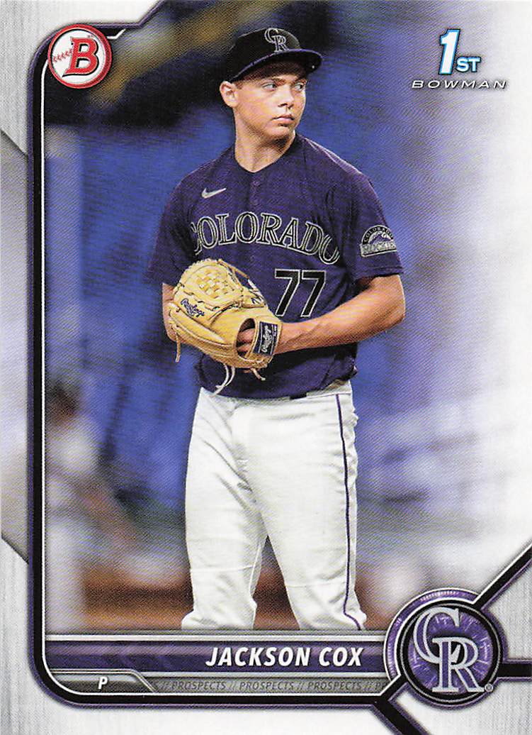 2022 Bowman Draft Baseball Jackson Cox #BD-174
