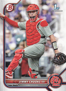2022 Bowman Draft Baseball Jimmy Crooks III #BD-178