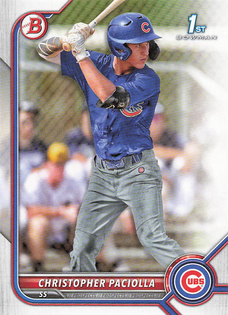 2022 Bowman Draft Baseball Christopher Paciolla #BD-185