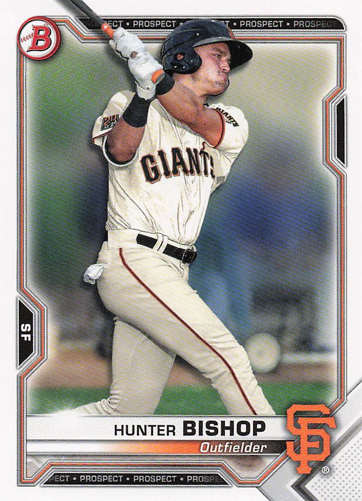 2021 Bowman Baseball Prospects Hunter Bishop #BP-18
