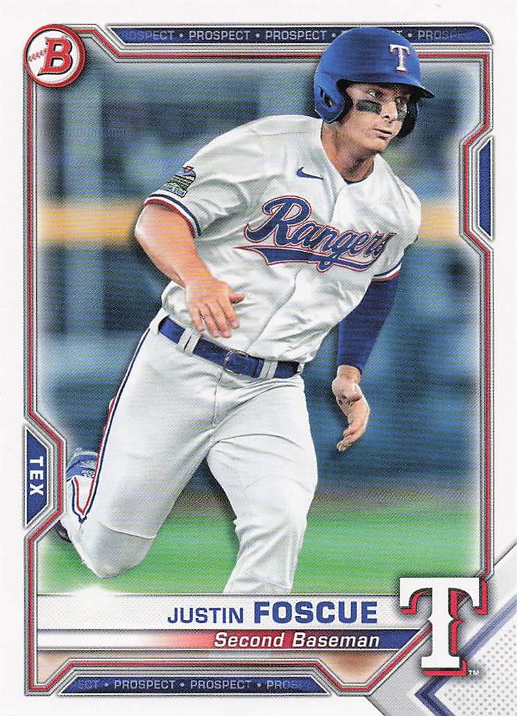 2021 Bowman Baseball Justin Foscue #BCP-41