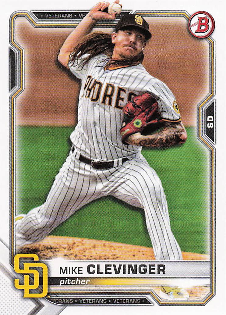 2021 Bowman Baseball Mike Clevinger #53