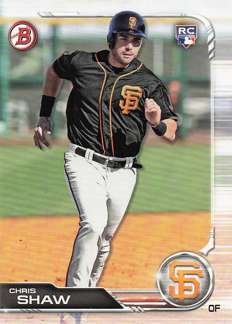 2019 Bowman Baseball Chris Shaw #42 Rookie
