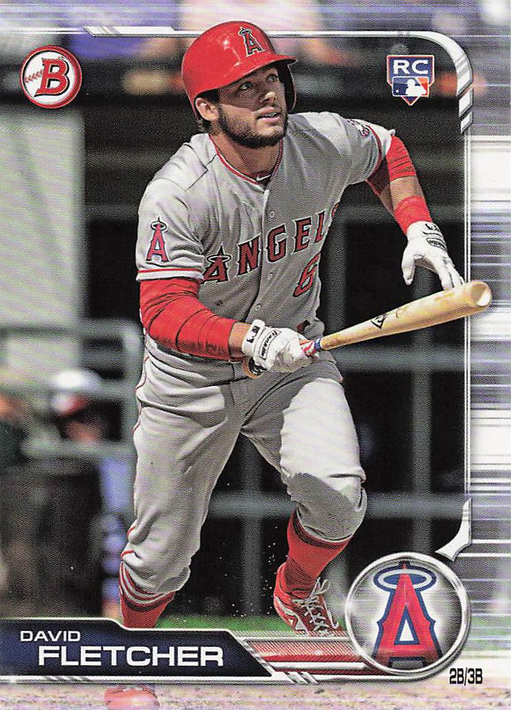 2019 Bowman Baseball David Fletcher #49 Rookie