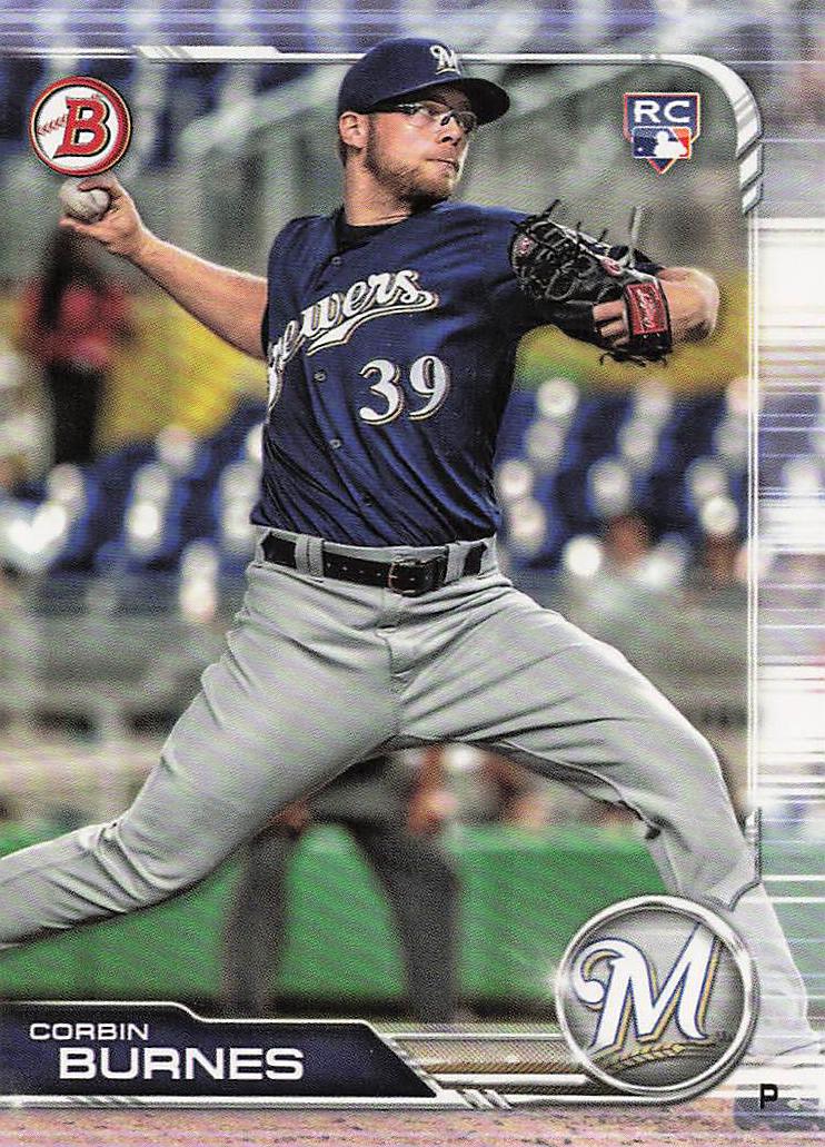 2019 Bowman Baseball Corbin Burnes #65 Rookie