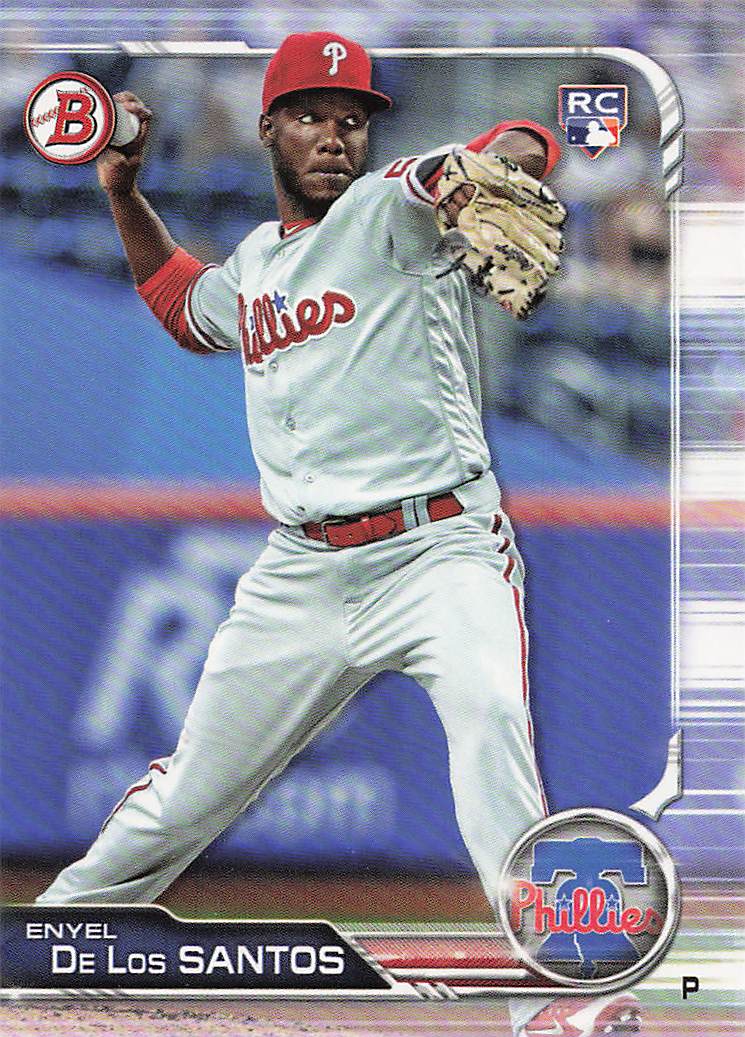 2019 Bowman Baseball Enyel De Los Santos #70 Rookie