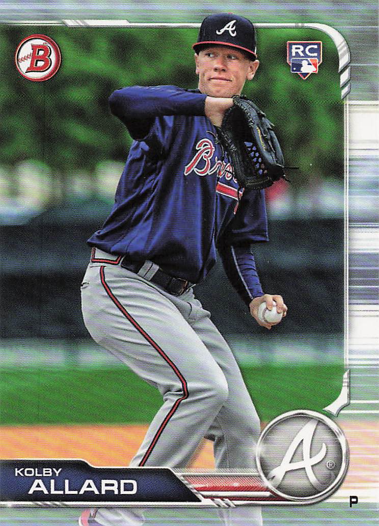 2019 Bowman Baseball Kolby Allard #72 Rookie
