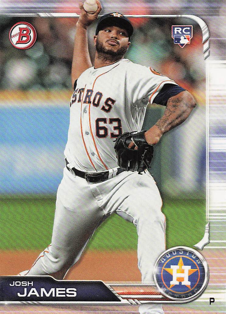 2019 Bowman Baseball Josh James #87 Rookie