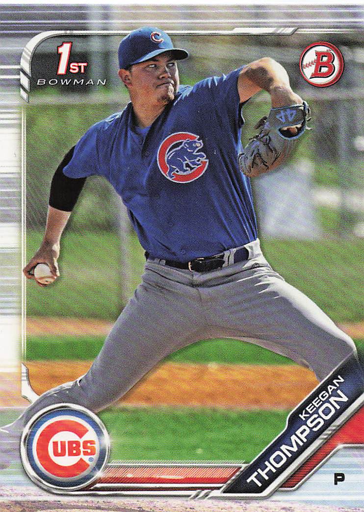2019 Bowman Baseball Prospects Keegan Thompson #BP-90