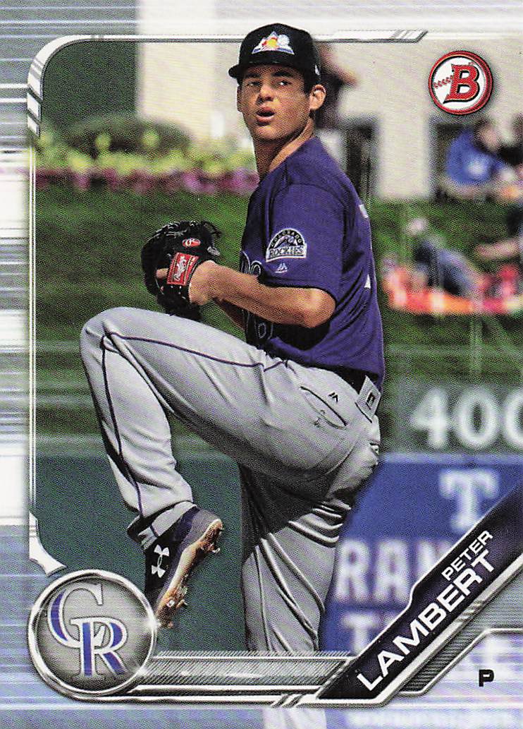 2019 Bowman Baseball Prospects Peter Lambert #BP-136