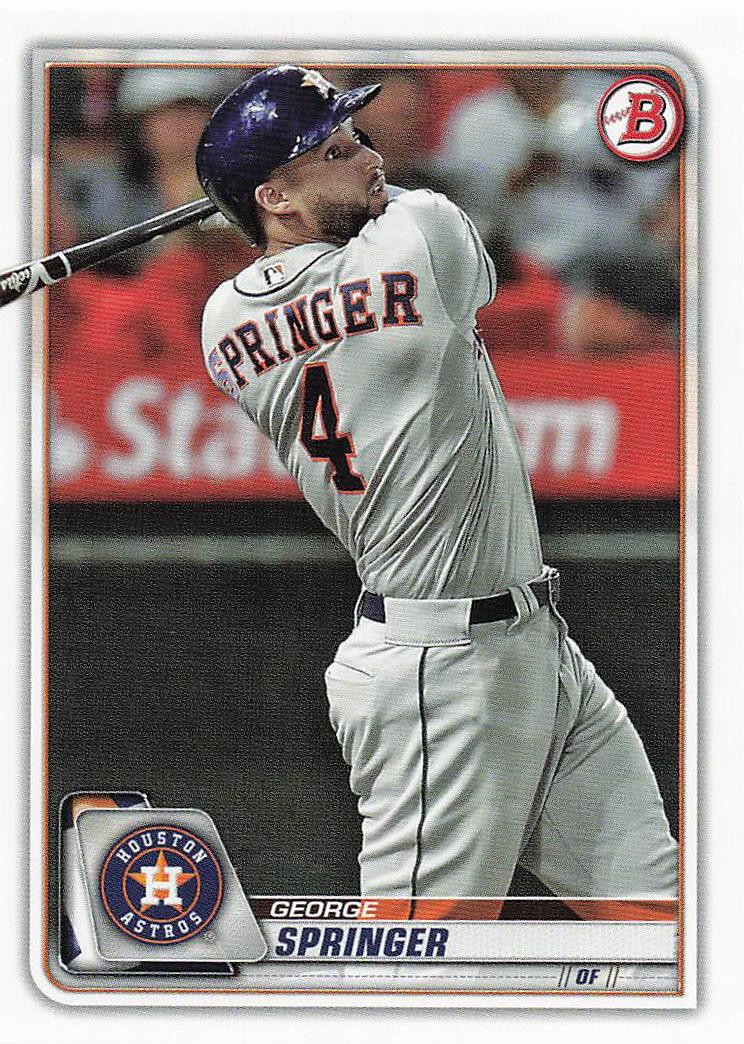 2020 Bowman Baseball George Springer #41