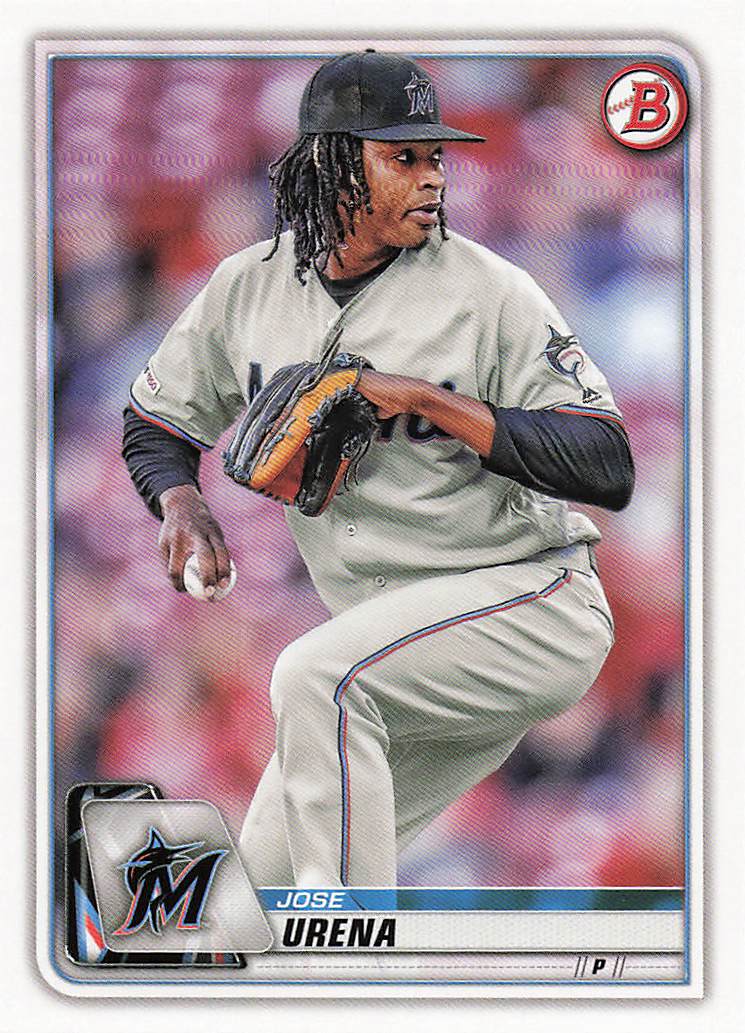 2020 Bowman Baseball Jose Urena #60