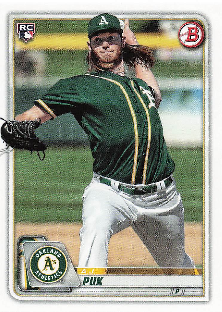 2020 Bowman Baseball A.J. Puk #64 Rookie