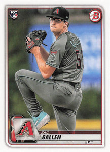 2020 Bowman Baseball Zac Gallen #75 Rookie