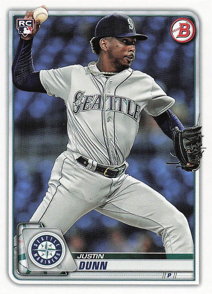 2020 Bowman Baseball Justin Dunn #15 Rookie