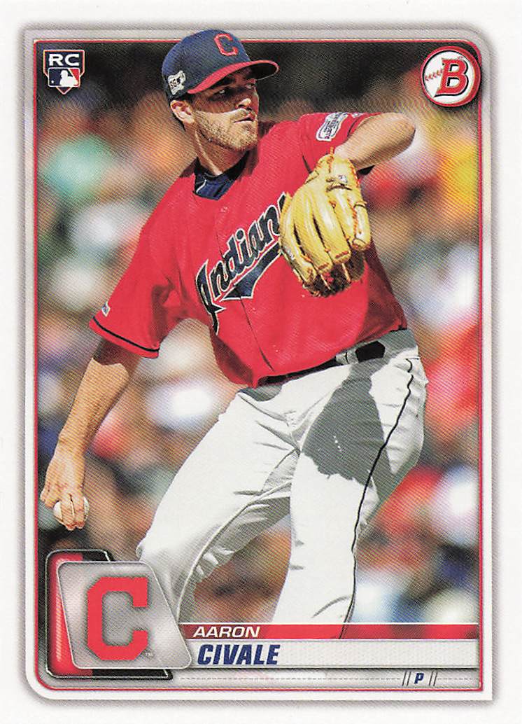 2020 Bowman Baseball Aaron Civale #40 Rookie