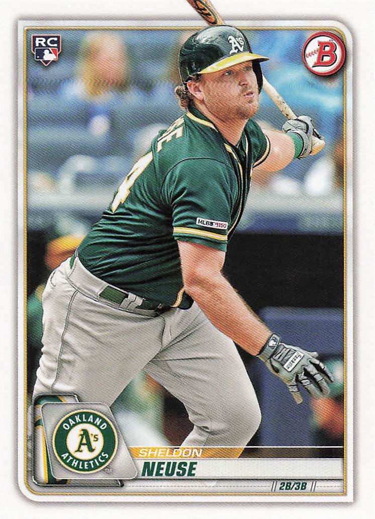 2020 Bowman Baseball Sheldon Neuse #67 Rookie