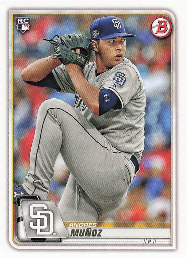 2020 Bowman Baseball Andres Muñoz #90 Rookie
