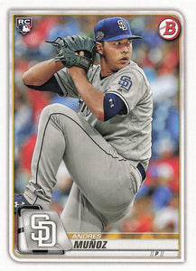 2020 Bowman Baseball Andres Muñoz #90 Rookie