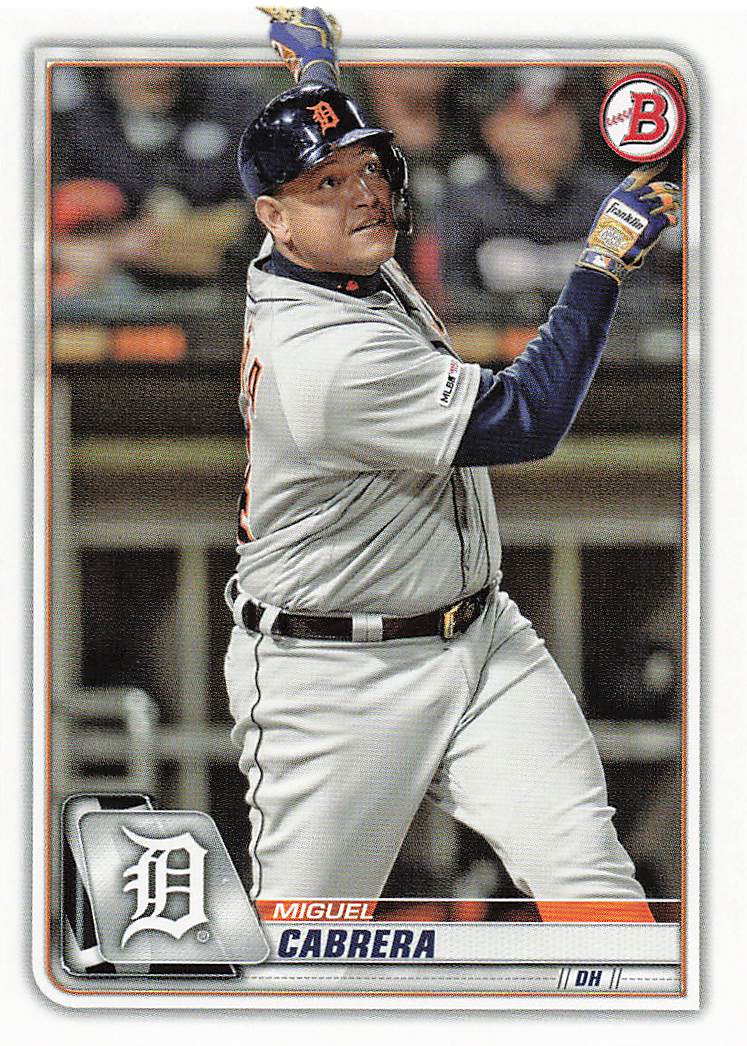 2020 Bowman Baseball Miguel Cabrera #93