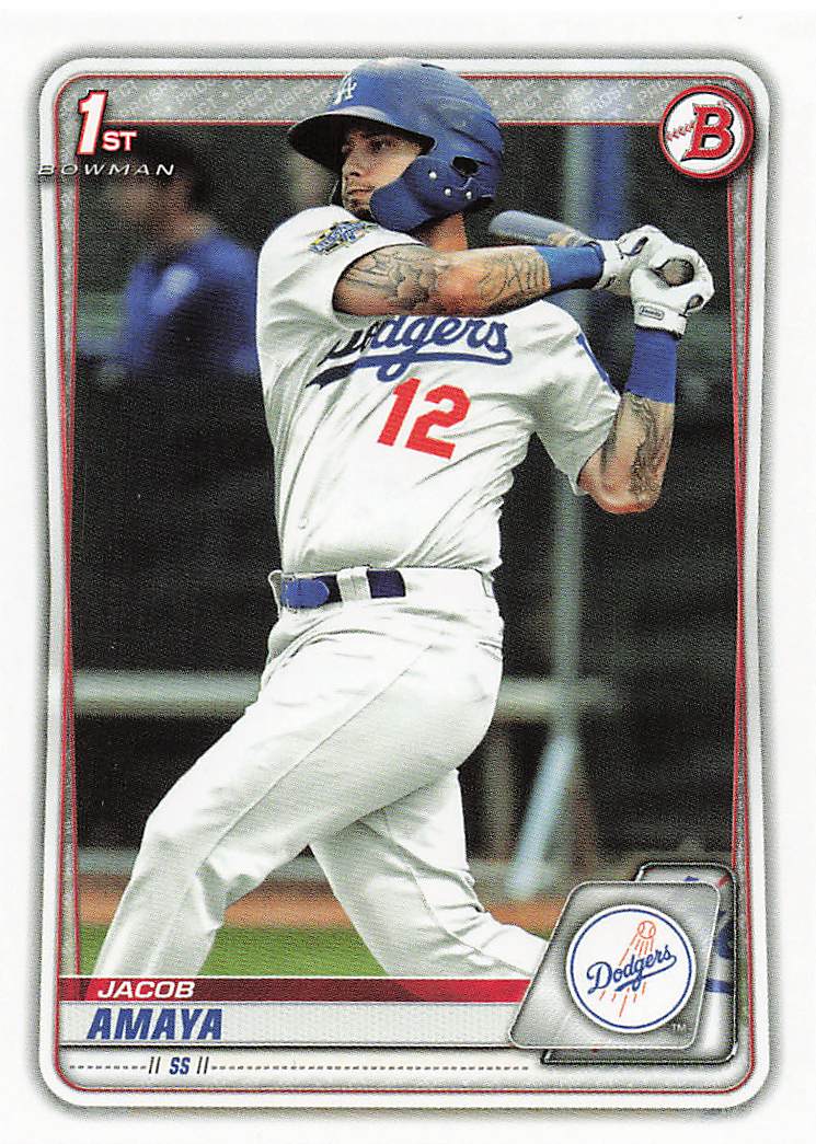 2020 Bowman Baseball Prospects Jacob Amaya #BP-3