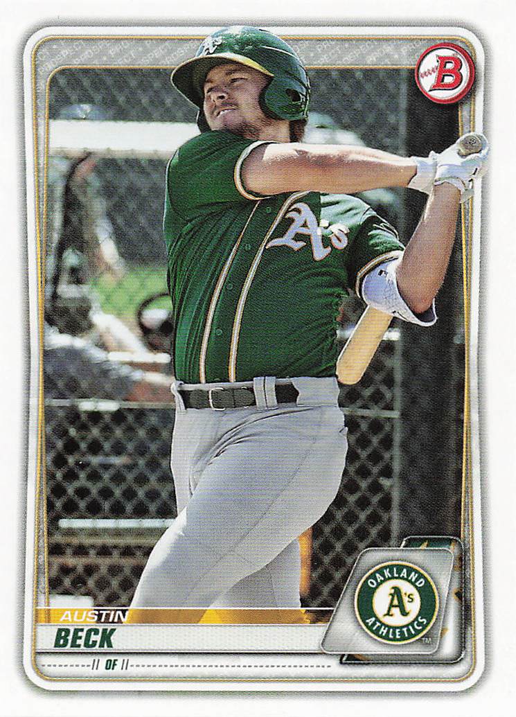2020 Bowman Baseball Prospects Austin Beck #BP-16