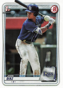 2020 Bowman Baseball Prospects Jhon Diaz #BP-30