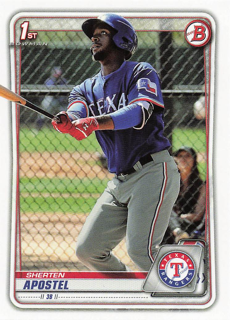 2020 Bowman 1st Edition Baseball Sherten Apostel #BFE-46