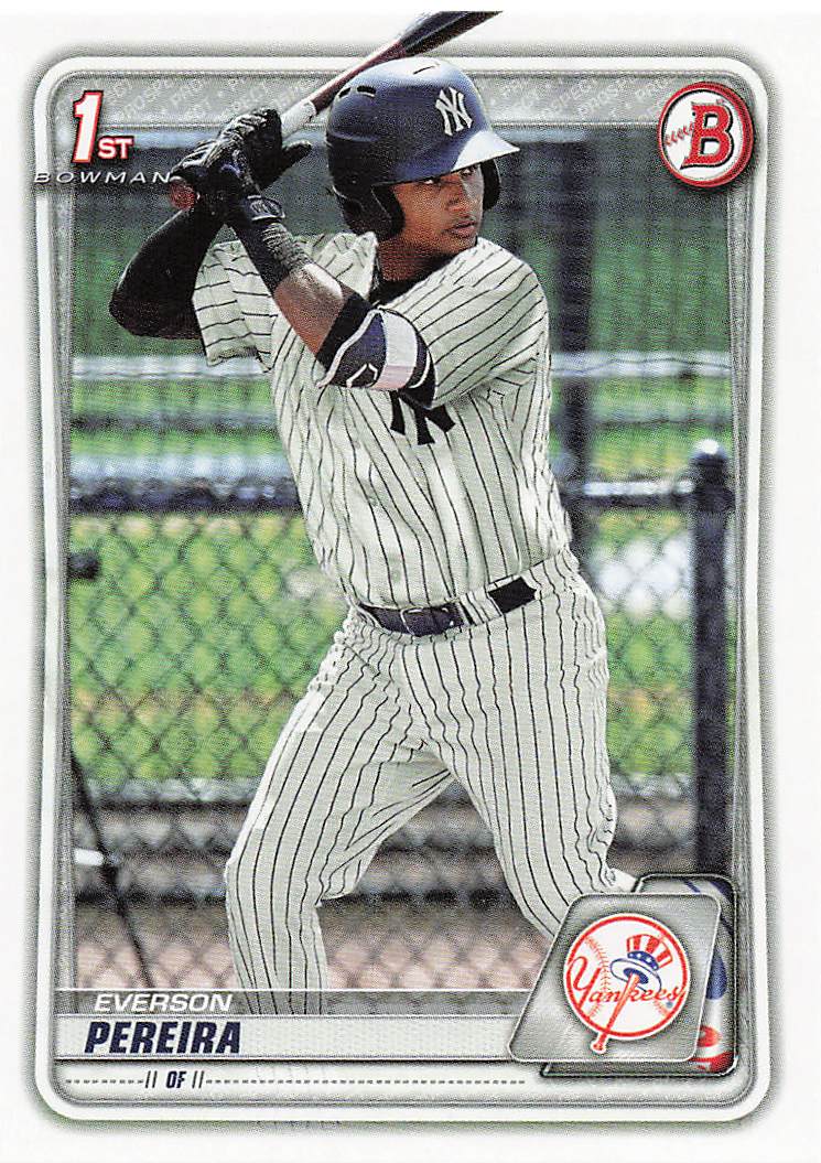 2020 Bowman Baseball Everson Pereira #BP-51