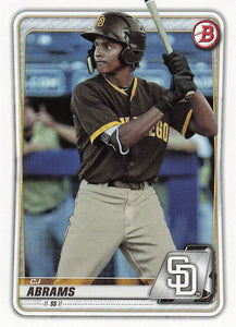 2020 Bowman Baseball Prospects CJ Abrams #BP-62