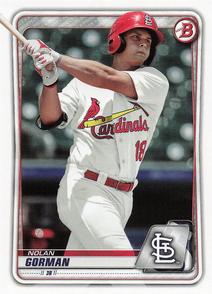 2020 Bowman Baseball Prospects Nolan Gorman #BP-66