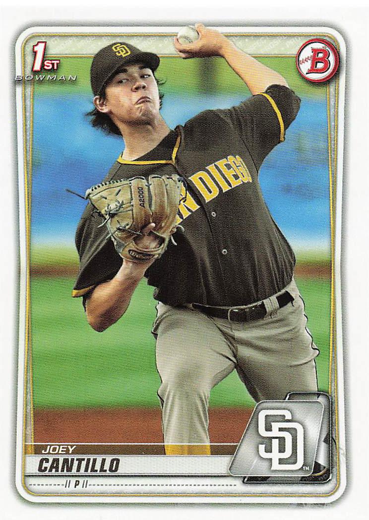 2020 Bowman Baseball Prospects Joey Cantillo #BP-76