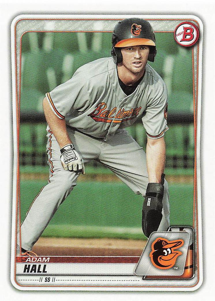 2020 Bowman Baseball Adam Hall #BP-90
