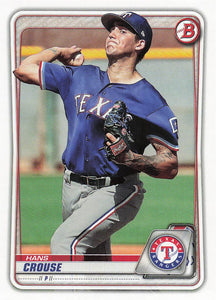 2020 Bowman Baseball Prospects Hans Crouse #BP-119