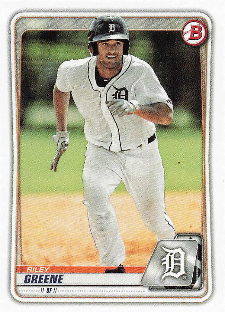 2020 Bowman Baseball Prospects Riley Greene #BP-122