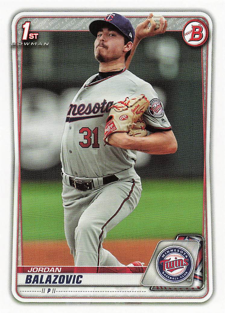 2020 Bowman Baseball Jordan Balazovic #BP-123