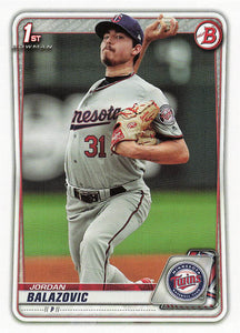 2020 Bowman Baseball Jordan Balazovic #BP-123