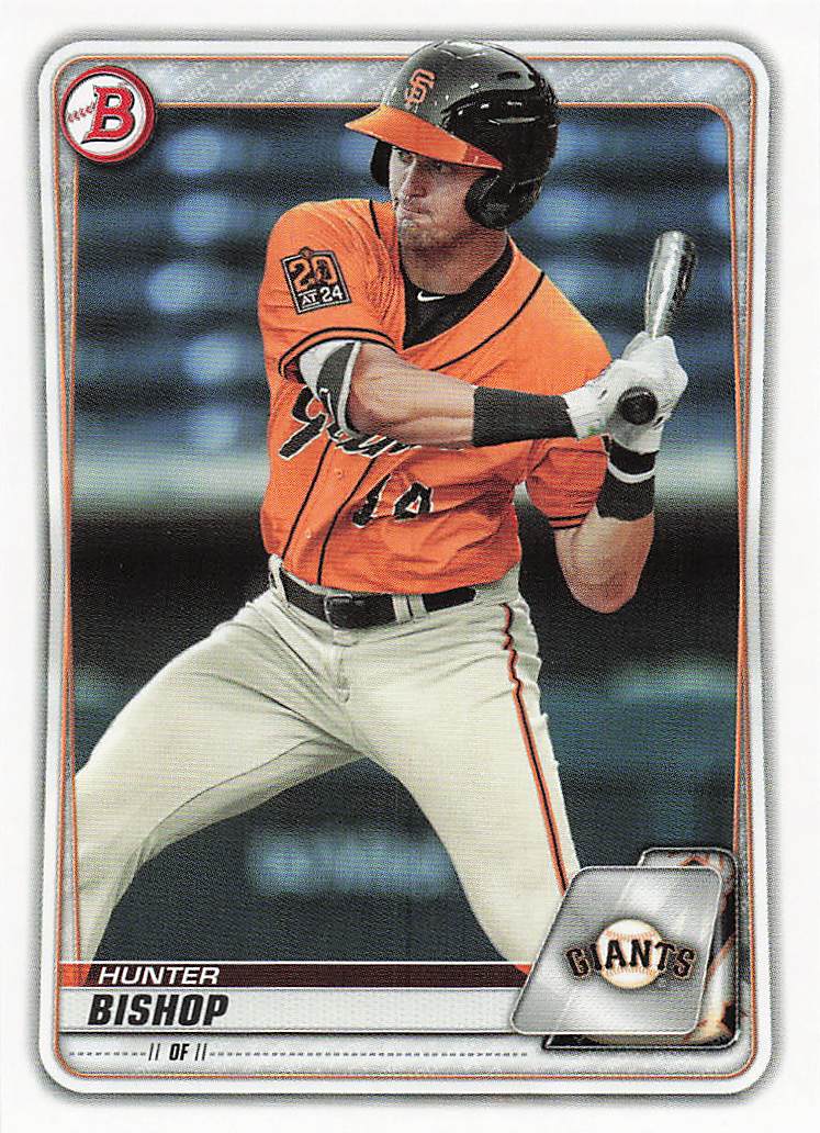2020 Bowman Baseball Prospects Hunter Bishop #BP-129