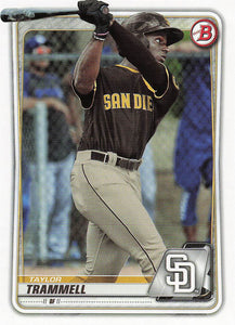2020 Bowman Baseball Prospects Taylor Trammell #BP-130