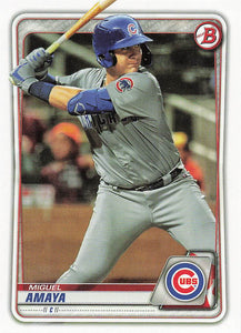 2020 Bowman Baseball Prospects Miguel Amaya #BP-136