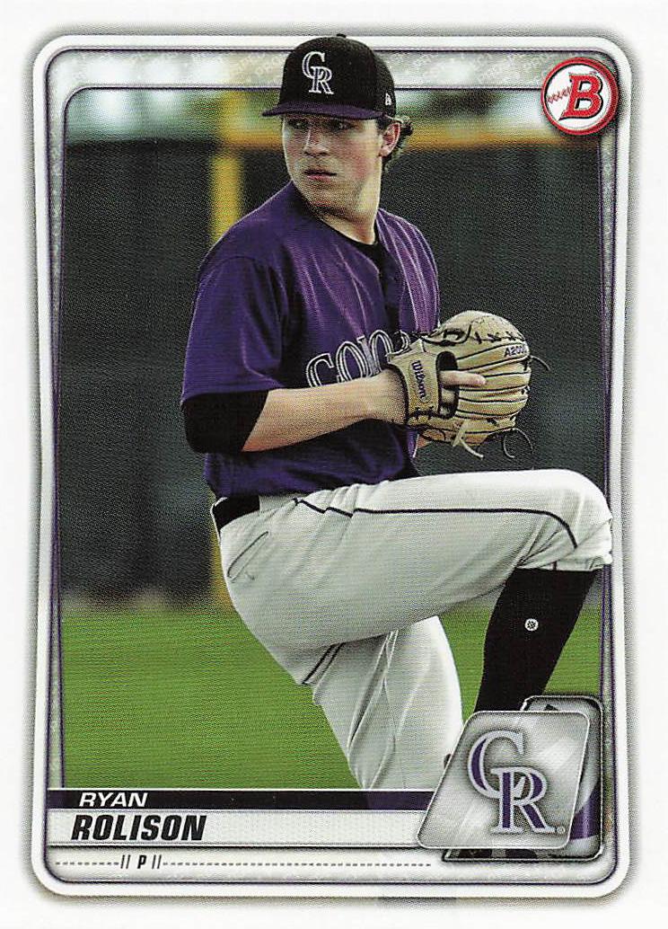 2020 Bowman Baseball Prospects Ryan Rolison #BP-137