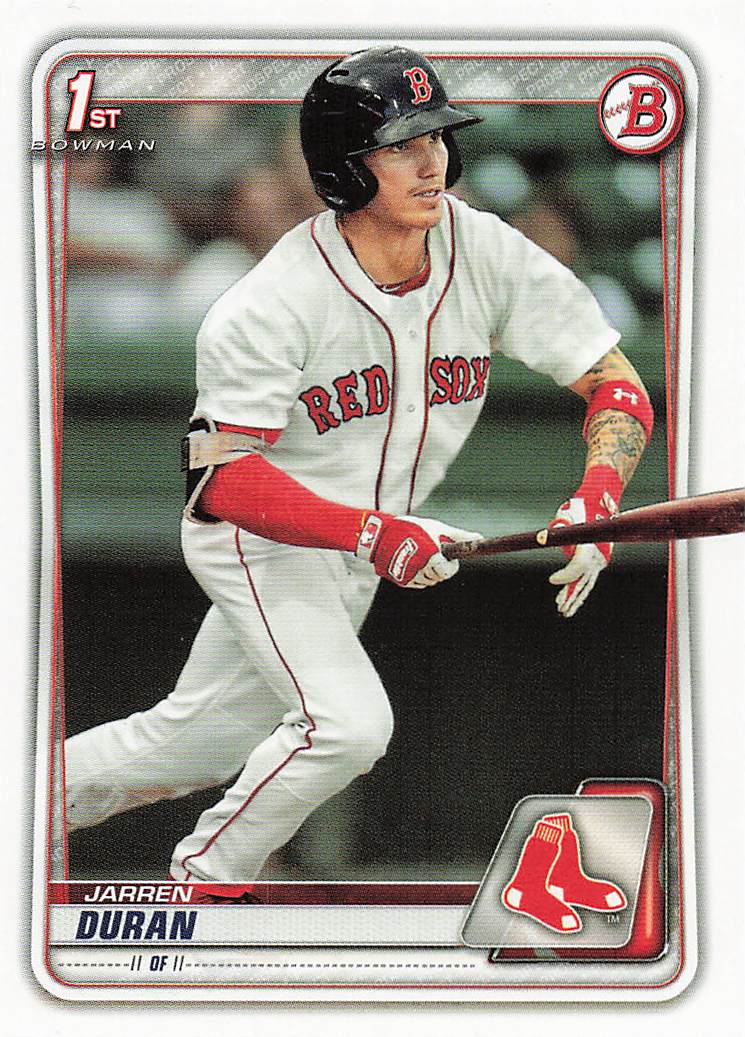2020 Bowman Baseball Prospects Jarren Duran #BP-144