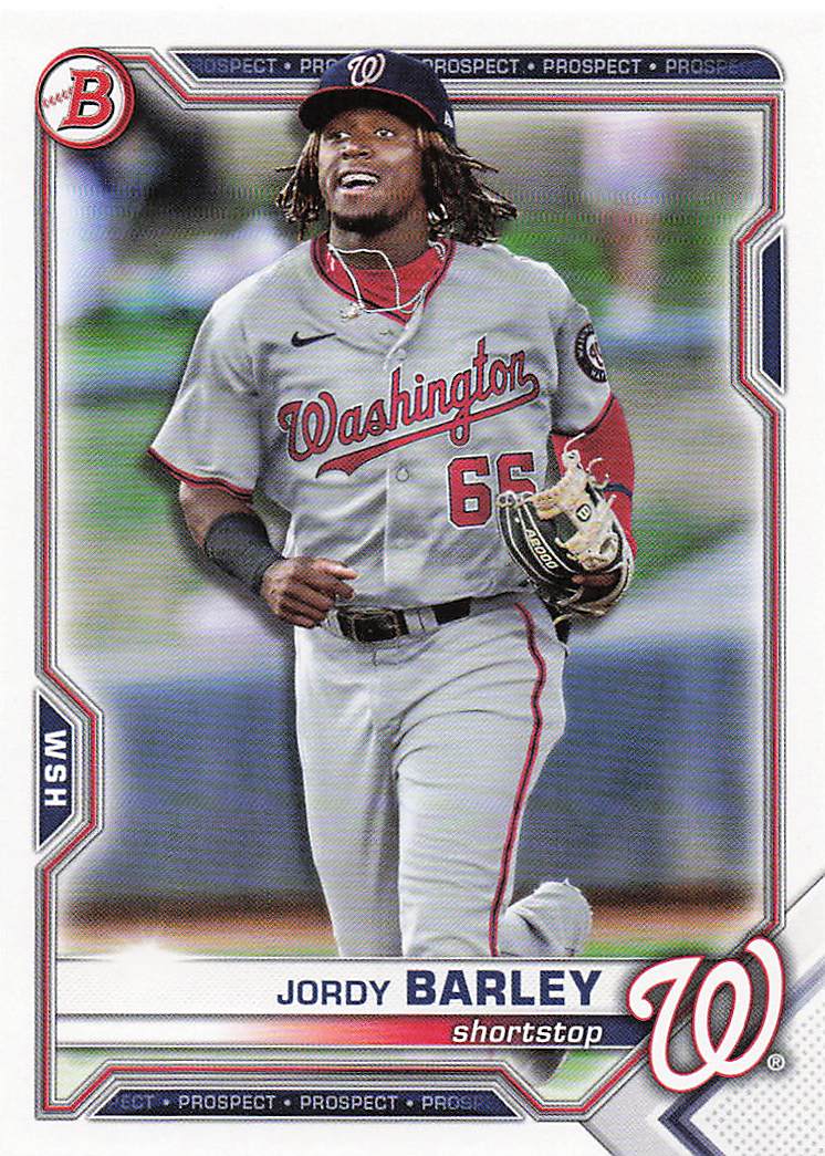 2021 Bowman Draft Baseball Jordy Barley #BD-6