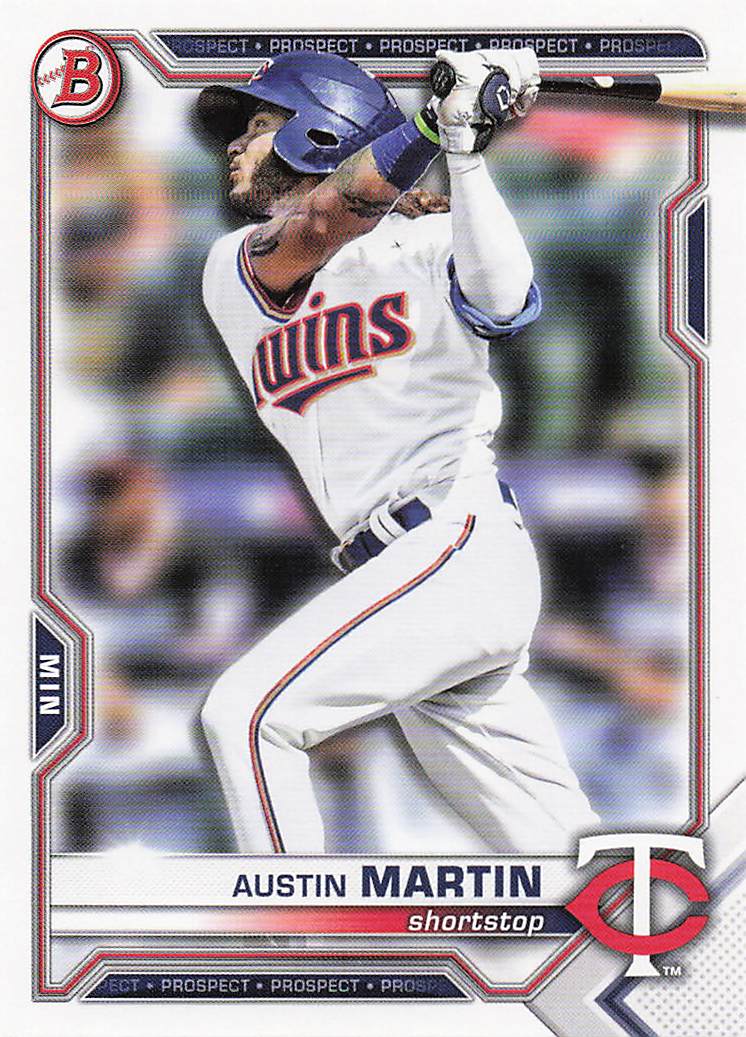 2021 Bowman Draft Baseball Austin Martin #BD-19
