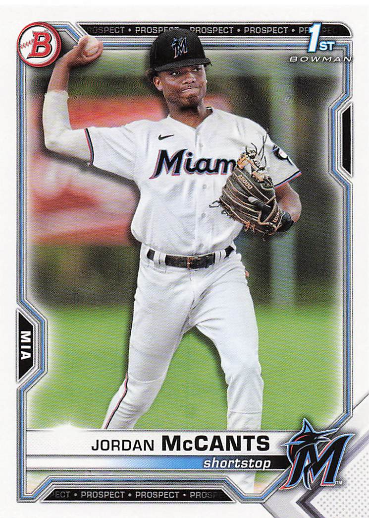 2021 Bowman Draft Baseball Jordan McCants #BD-26