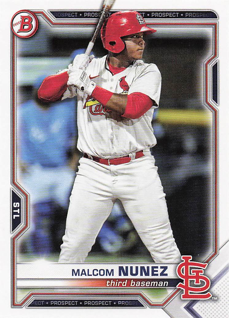 2021 Bowman Draft Baseball Malcom Nunez #BD-56