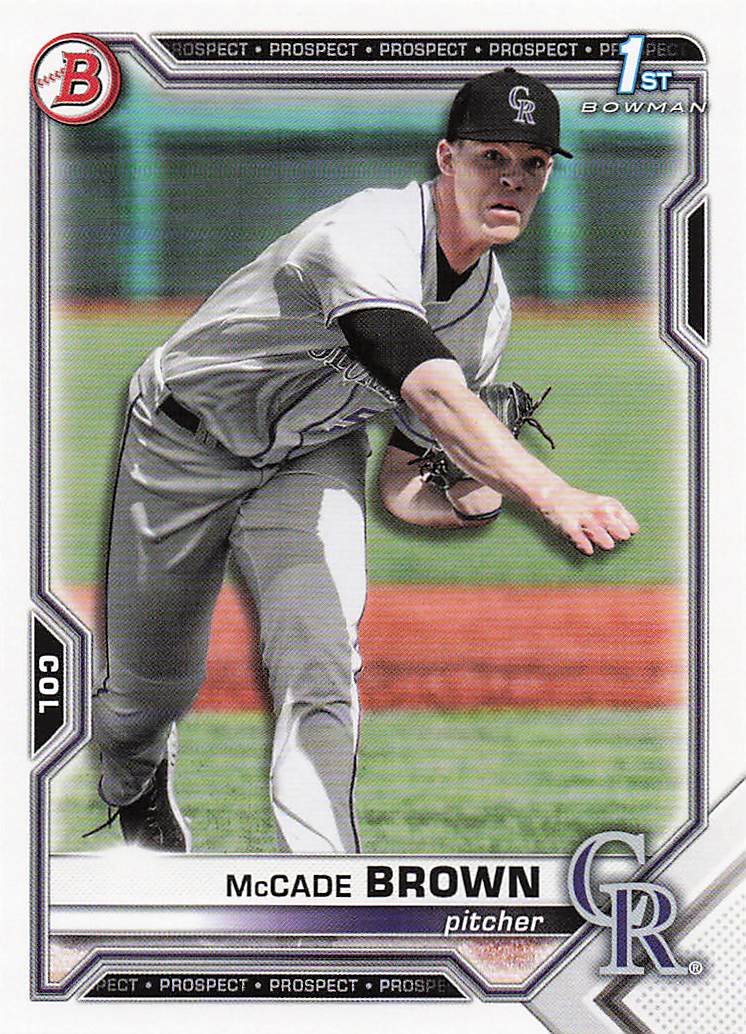2021 Bowman Draft Baseball McCade Brown #BD-59