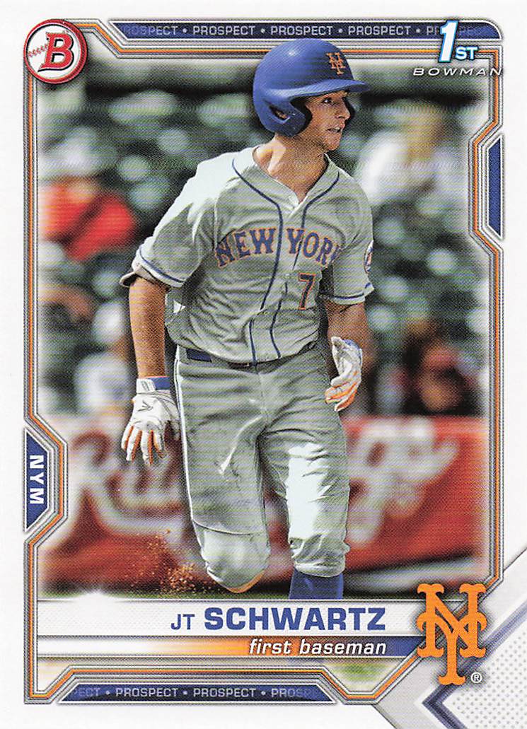 2021 Bowman Draft Baseball JT Schwartz #BD-61