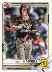2021 Bowman Draft Baseball Robert Hassell #BD-67