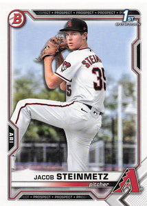 2021 Bowman Draft Baseball Jacob Steinmetz #BD-83